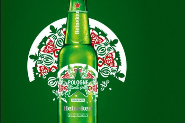fot. materiały prasowe Heineken wprowadził we Francji limitowaną edycję butelek celebrujących Polskę