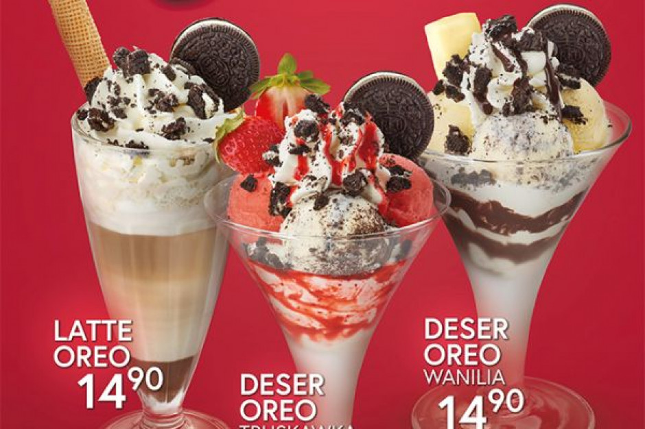fot. materiały prasowe Grycan wprowadza w lodziarniach niższe ceny na desery z Oreo