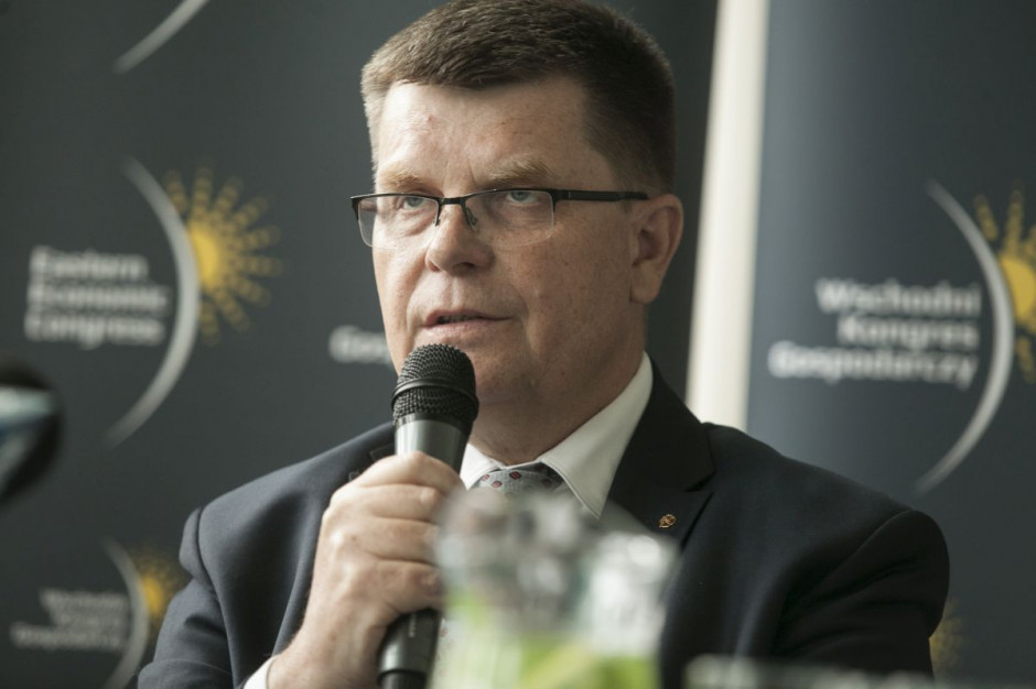 Jerzy Leszczyński, marszałek województwa podlaskiego. Fot. PTWP Zdjęcie numer 5 - galeria: WKG 2018: Polski przemysł spożywczy w Europie i na świecie (relacja i zdjęcia)