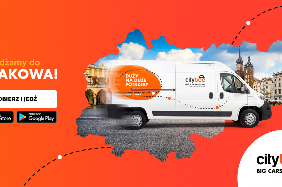Fot. mat. pras. CityBee uruchamia wynajem aut dostawczych w Krakowie i Trójmieście