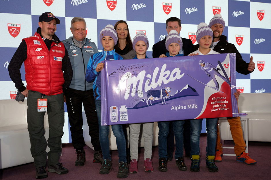 Fot. mat. pras. Milka nowym sponsorem reprezentacji skoczków narciarskich