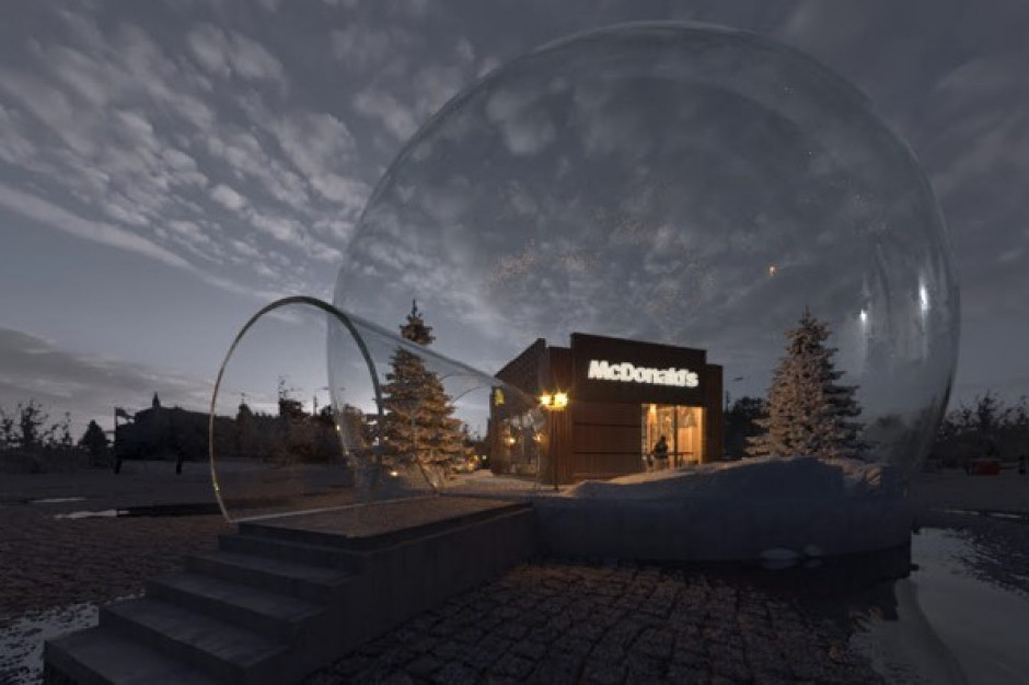 fot. materiały prasowe Bajkowy McDonald’s w przezroczystej kuli. Nowa instalacja w Lublinie