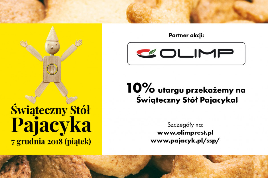 fot. materiały prasowe Restauracje Olimp dołączają do akcji Świąteczny Stół Pajacyka