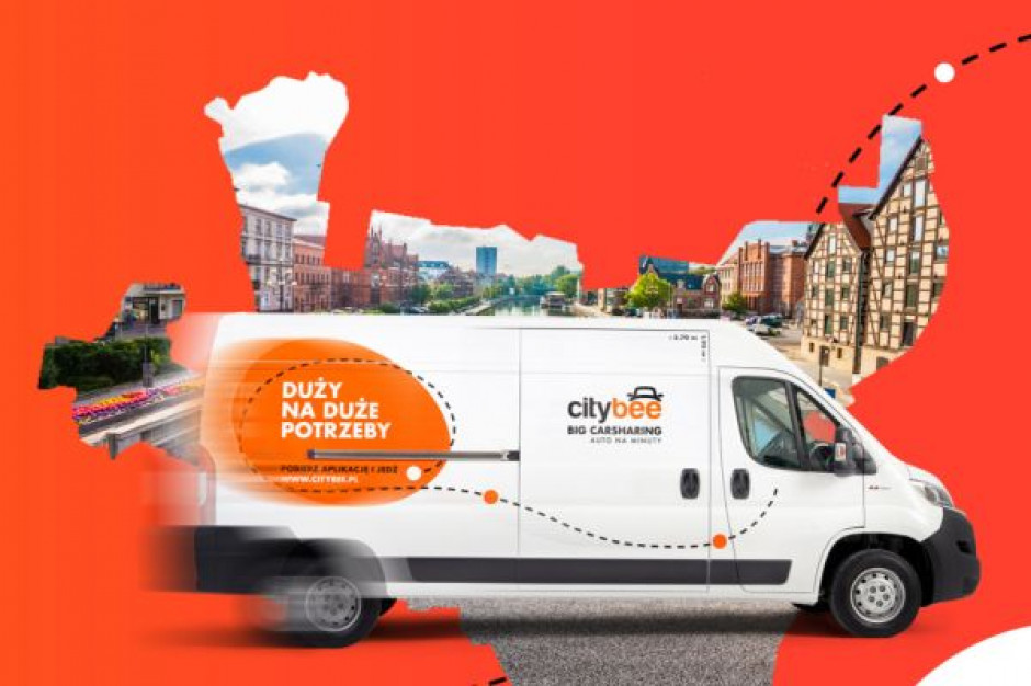 fot. materiały prasowe CityBee startuje z wynajmem dostawczaków na minuty w Bydgoszczy
