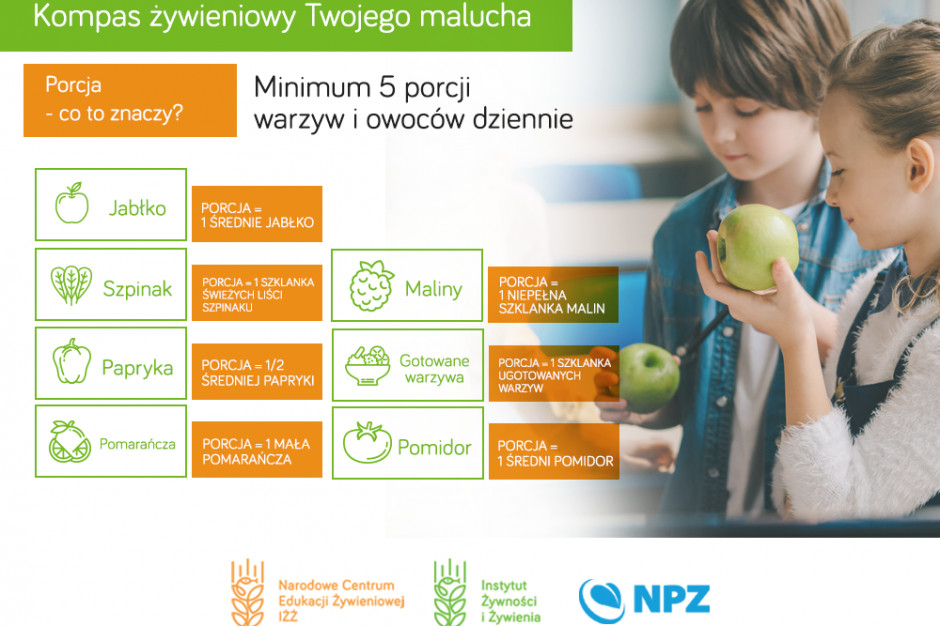 fot. materiały prasowe IŻŻ o roli owoców i warzyw w diecie dziecka