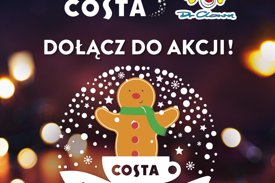 Costa Coffee organizuje świąteczną akcję z Fundacją „Dr Clown”