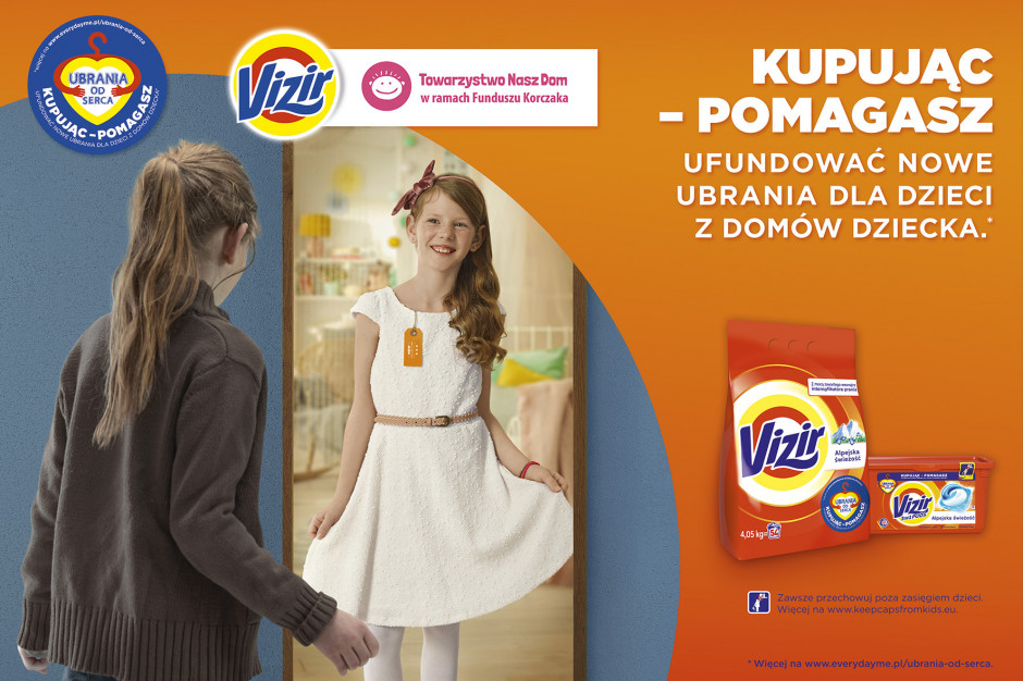 fot. materiały prasowe Vizir i Towarzystwo Nasz Dom rozpoczynają 2. edycję kampanii „Ubrania od serca”
