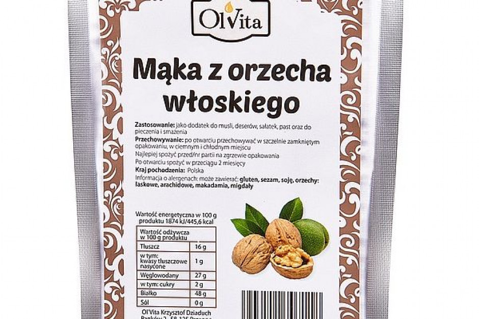 Ol’Vita wprowadziła na rynek mąkę z orzecha włoskiego