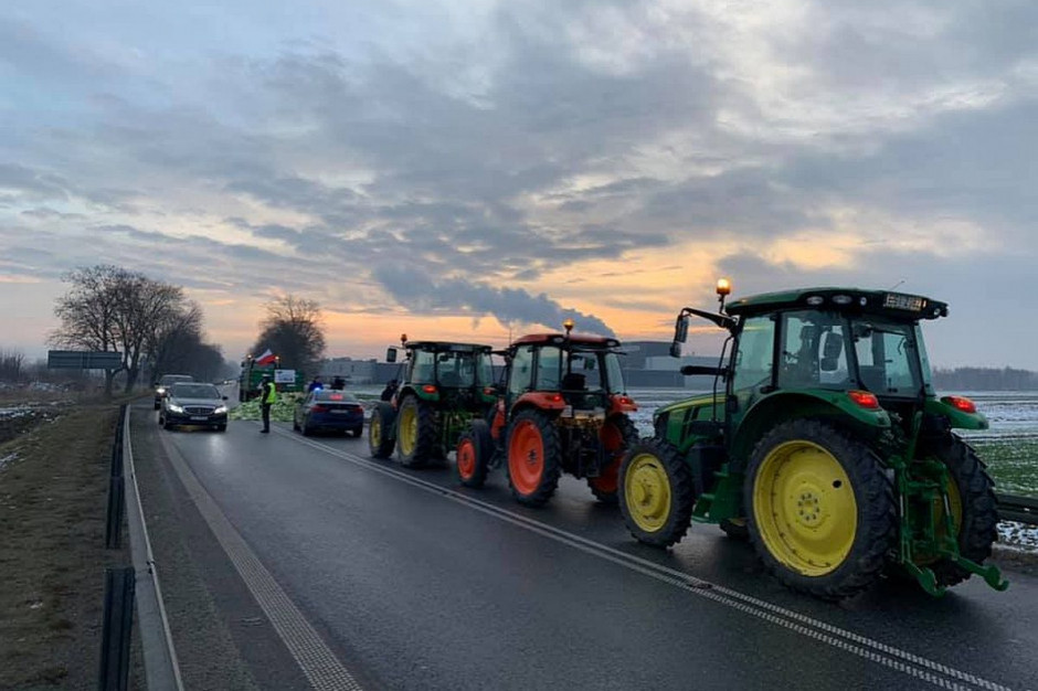 fot. za farmer.pl Protesty rolników: Blokada dróg i utrudnienia w ruchu