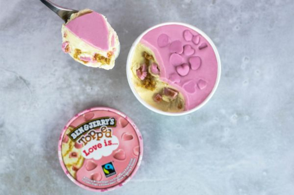 fot. materiały prasowe Nowe smak lodów Ben&Jerry's Topped Love is... na Walentynki w sklepach Carrefour