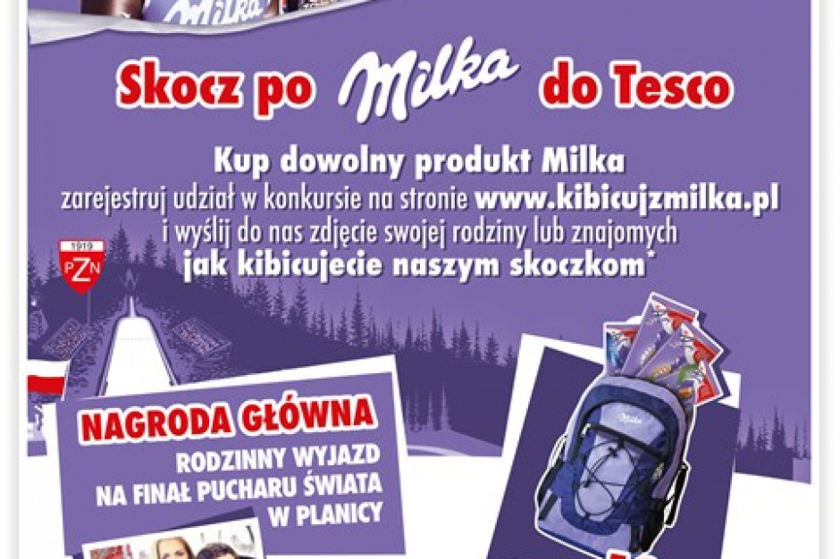fot. materiały prasowe Milka startuje z konkursem konsumenckim „Skocz po Milka do Tesco”