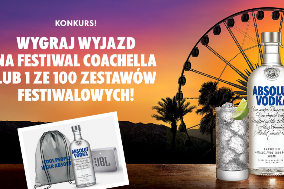 fot. materiały prasowe Absolut wystartował z kolejnym konkursem – do wygrania bilety na Coachella Festival 2019
