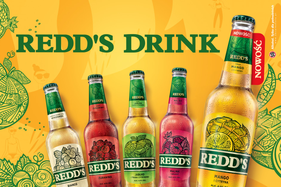 fot. materiały prasowe Redd’s z nowymi egzotycznymi smakami Mango i Cytryną