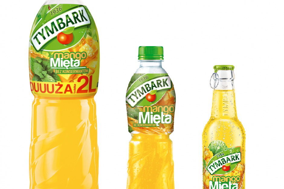 fot. materiały prasowe Tymbark z nową linią smakową: Mango-Mięta