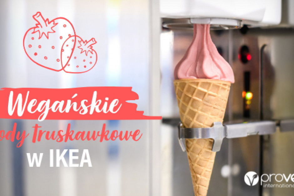 fot. Proveg IKEA wprowadziła wegańskie lody truskawkowe