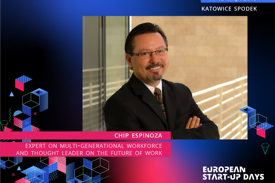 fot. materiały prasowe PTWP Chip Espinoza, badacz pokolenia milenialsów, weźmie udział w European Start-up Days w Katowicach
