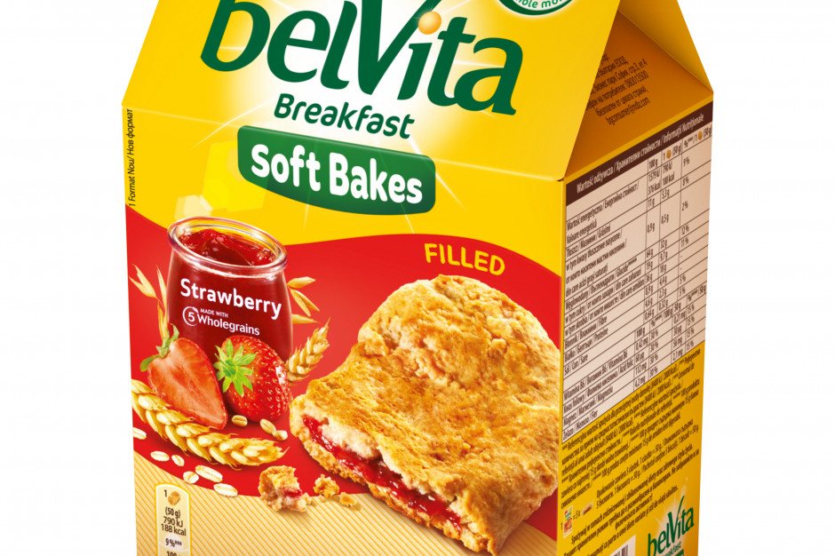 fot. materiały prasowe BelVita Soft Bakes Filled z nadzieniem - nowość w portolio marki belVita