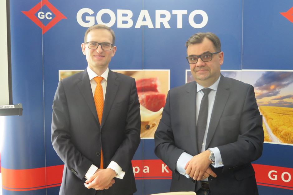 Marcin Śliwiński, prezes zarządu Gobarto S.A. i Rafał Oleszak, wiceprezes zarządu Gobarto SA, fot. PTWP Gobarto podsumowuje 2018 rok: Niskie ceny żywca i zakończenie integracji