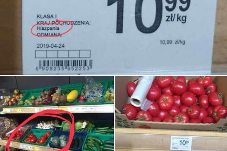 fot. AgroUnia Hiszpańskie pomidory jako polskie w Delikatesach Centrum?
