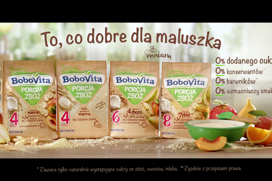 fot. materiały prasowe kaszki BoboVita PORCJA ZBÓŻ w nowej kampanii marki