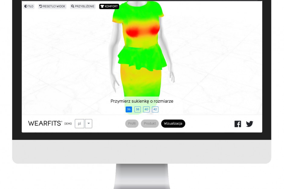 fot. wearfits.com Polski start-up testuje wirtualną przymierzalnię dla sklepów wysyłkowych