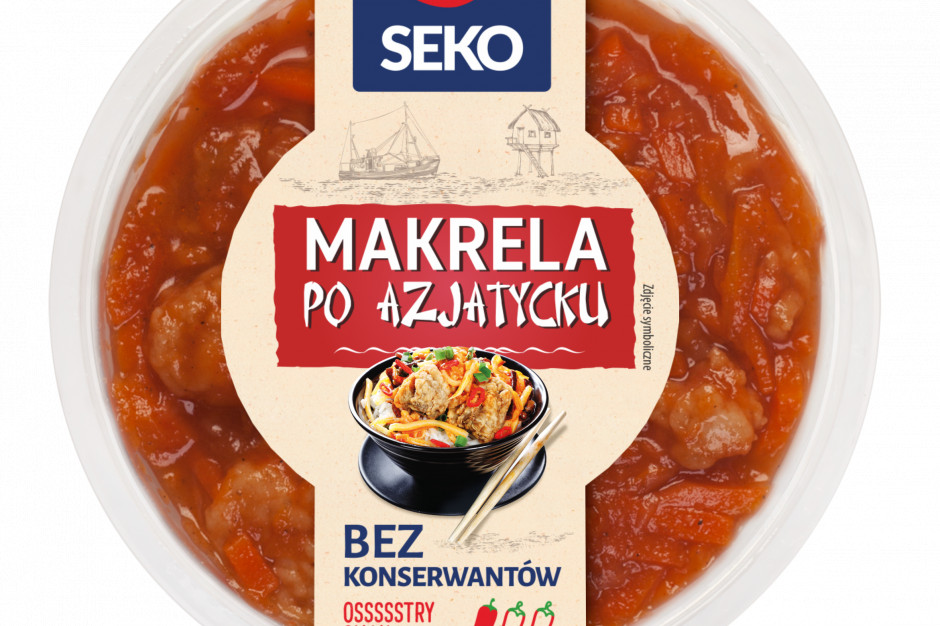 Fot. mat. pras. Seko wprowadza zapiekaną makrelę w dwóch smakach