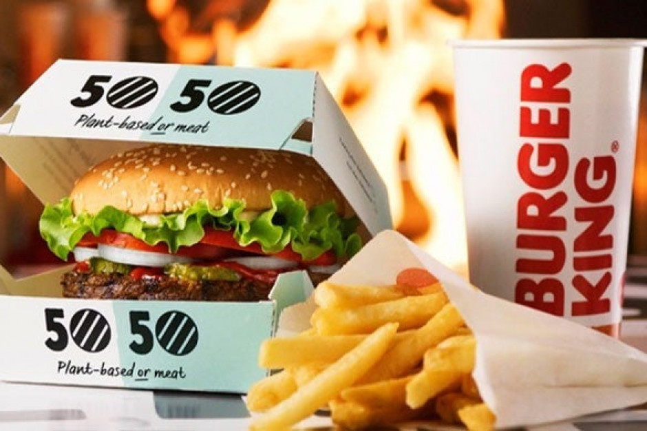 Fot. mat. pras. Szwecja: Burger King losowo sprzedaje klientom burgery mięsne i wegańskie