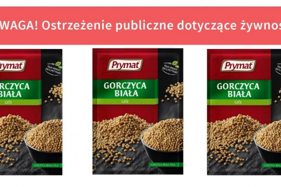 fot. gis.gov.pl GIS: wykryto salmonellę w gorczycy firmy Prymat