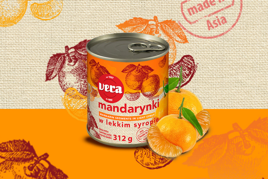 Mandarynki segmenty w lekkim syropie VERA