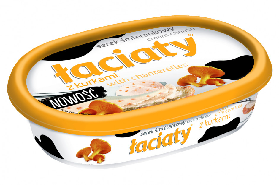 fot. materiały prasowe Mlekpol wprowadza serek śmietankowy Łaciaty z kurkami