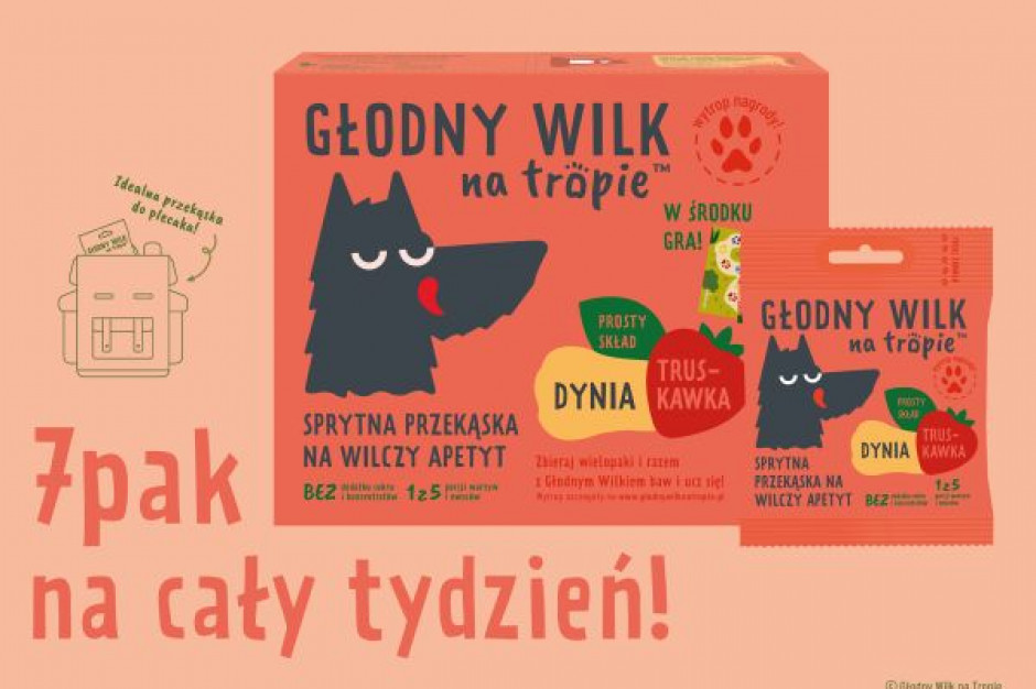 fot. materiały prasowe Marka Głodny Wilk na Tropie w postaci zdrowych przekąsek dla dzieci wkracza na rynek