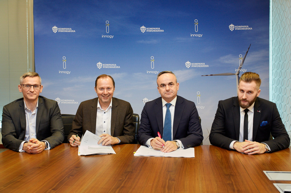 fot. materiały prasowe Browary Kompanii Piwowarskiej przechodzą w 100% na energię elektryczną pochodzącą z wiatru dzięki współpracy z innogy