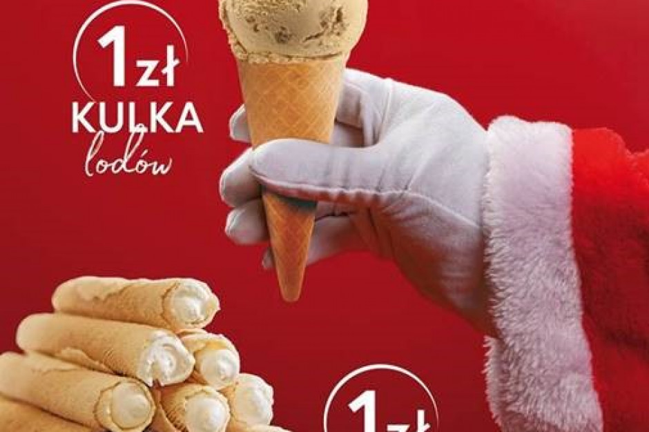 fot. materiały prasowe Mikołajki u Grycana- kulka lodów lub rurka z bitą śmietaną jedynie za złotówkę