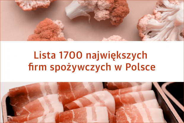 Lista 1700 największych firm spożywczych w Polsce - edycja 2019