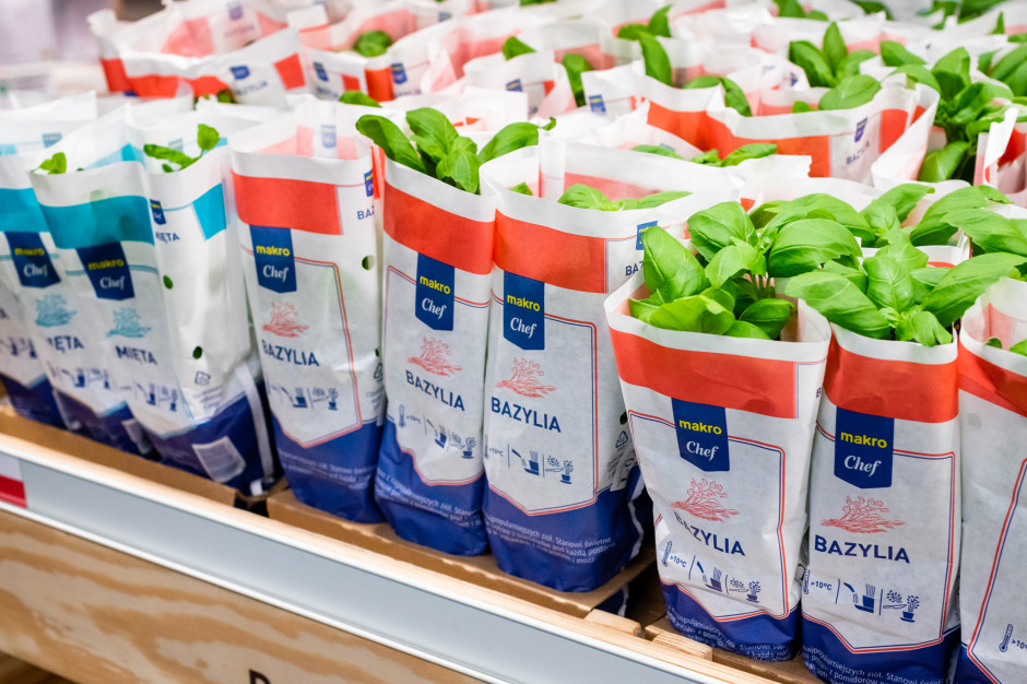 fot. materiały prasowe Makro Polska zrezygnuje z plastiku w asortymencie ziół doniczkowych
