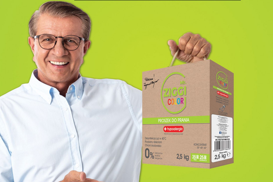 Zygmunt Chajzer z linią Mr.Ziggi; fot. materiały prasowe Mr.Ziggi - nowa linia środków piorąco-dezynfekujących od Zygmunta Chajzera
