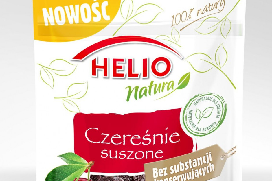 fot. materiały prasowe Nowość 2020. Czereśnie suszone Helio Natura. Czereśniowy smak lata… o każdej porze roku!