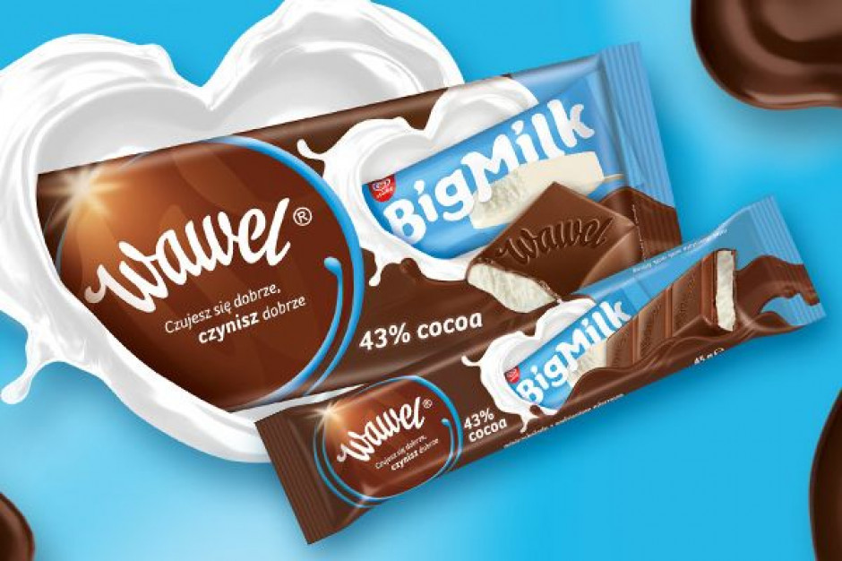 Do portfolio Wawel dołączyły nowości: Czekolada z Wawelu Big Milk (100 g) i MINIczekolada Big Milk, w kieszonkowej wersji 45 g. fot. materiały prasowe Marki Wawel i Big Milk kolejny raz przystąpiły do współpracy