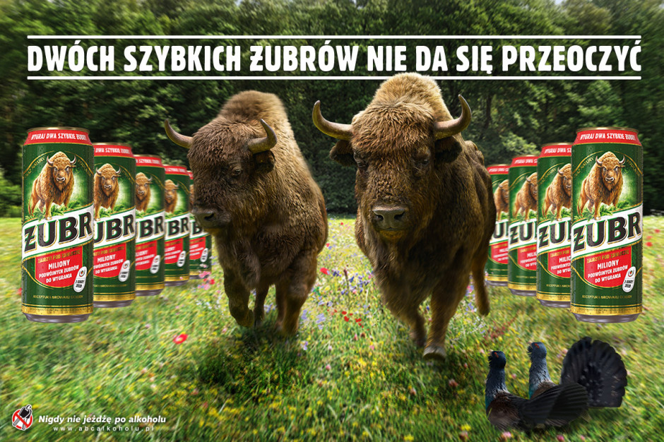 Akcja pod hasłem „Dwóch Szybkich Żubrów nie da się przeoczyć” startuje 15 lutego i potrwa do 30 czerwca.fot. materiały prasowe Marka Żubr startuje z 5. edycją promocji „Dwa Szybkie Żubry”