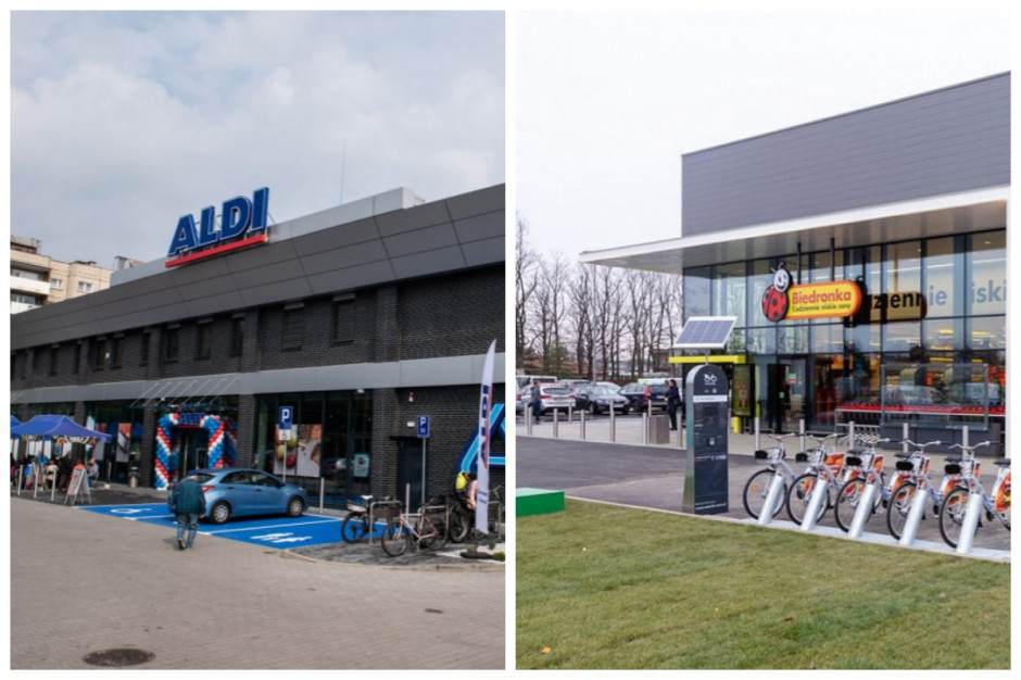 UOKiK przygląda się zasadom działania parkingów przy sklepach Biedronka i Aldi, fot. materiały prasowe/kolaż UOKiK przygląda się zasadom działania parkingów przy sklepach Biedronka i Aldi