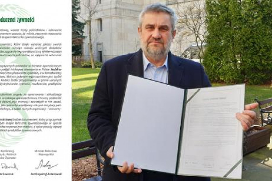Jan Krzysztof Ardanowski zaprezentował Kodeks Etyki Żywnościowej, fot. MRiRW MRiRW prezentuje Kodeks Etyki Żywnościowej