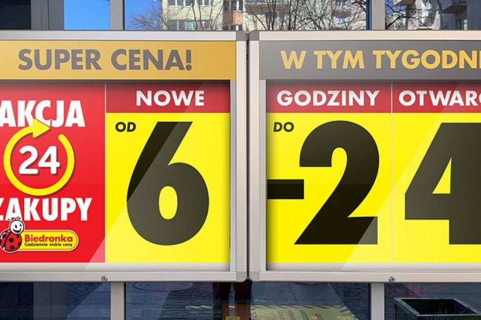 Biedronka wydłuża godziny otwarcia na Wielkanoc, fot. mat. pras. Biedronka będzie pracować przez całą dobę przed Wielkanocą