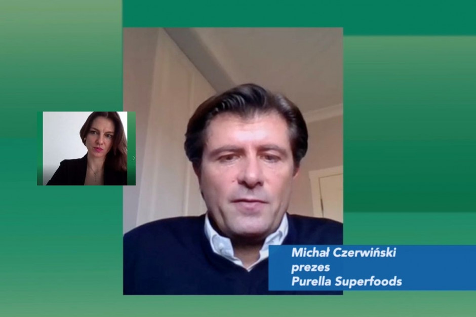 Michał Czerwiński, prezes Purella Superfoods/ fot. PTWP Prezes Purella Superfoods: szykujemy się już na czasy po pandemii, szukamy swoich szans (wideo)