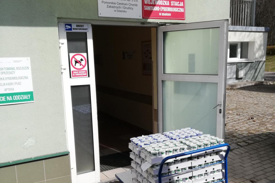 Milkpol przekazuje produkty Milkpol-Czarnocin przekazuje produkty służbie zdrowia