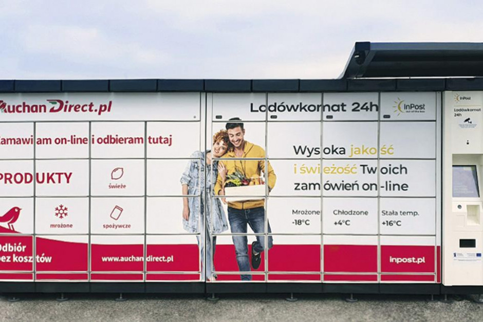Pilotażowy projekt lodówkomatów właśnie pozyskał nowego dużego partnera InPost rusza z projektem lodówkomatów przy sklepach Auchan