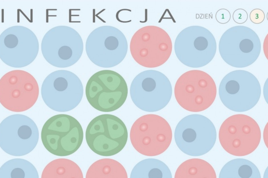 Grę planszową "Infekcja" można za darmo pobrać z sieci i wydrukować, fot. wojciechglac.com/infekcja Polski naukowiec stworzył grę planszową o koronawirusie
