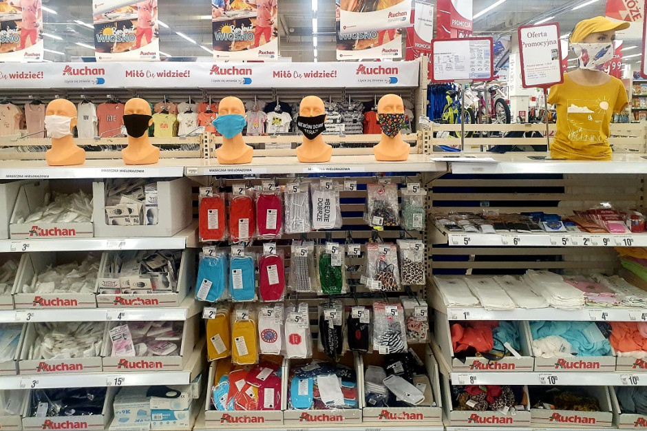 Auchan rozszerzył asortyment produktów ochrony osobistej, fot. materiały prasowe Auchan rozszerza asortyment produktów ochrony osobistej