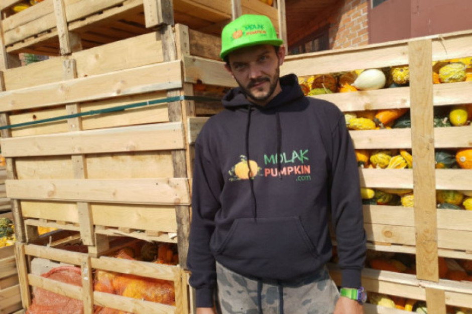Artur Molak, właściciel gospodarstwa Molak Pumpkin/ fot. materiały prasowe Molak Pumpkin: Zainteresowanie dynią rośnie