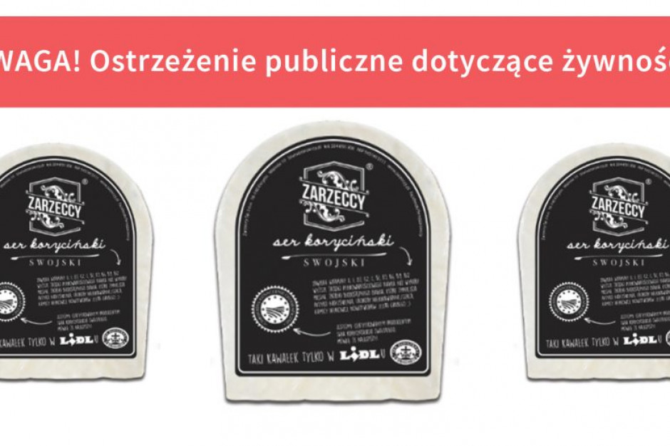GIS: Wycofano partię produktu Ser koryciński GIS: Wycofano partię produktu Ser koryciński