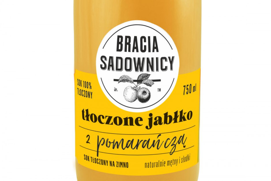 fot. materiały prasowe Tłoczone Jabłko z pomarańczą oraz Musujące Jabłko i pomarańcza Braci Sadowników